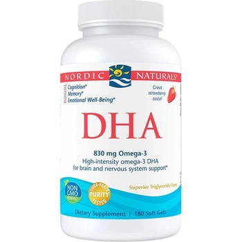 Nordic Naturals DHA 830 mg [180 Гел капсули] Ягода