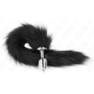 Kink Fox Tail with Metal Plug Black