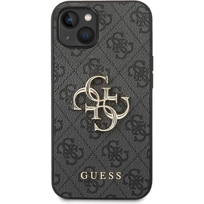 GUESS Гръб Guess PU 4G Metal Logo Case за iPhone 14 - Сив