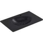 Villeroy & Boch Antao - Мебелна мивка 80х50 см, с преливник, отвор за смесител, CeramicPlus, ViFlow, Pure Black 4A7584R7 (4A7584R7)