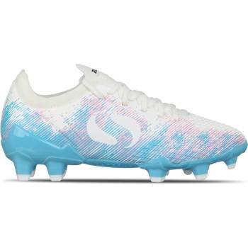 Sondico Детски футболни бутонки Sondico Blaze Childrens FG Football Boots - White/Pink/Blue