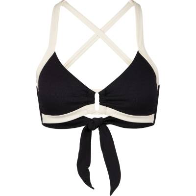Seafolly Дамско бикини горнище Seafolly Band Wave Fit Trim Front Bralette Bikini top - Black - размер 34 (EU) (150-6612-0112)