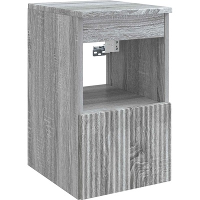 vidaXL Шкаф за баня Сив Сонома 30 x 35 x 50 см Инженерна дървесина (890488)