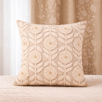 Takoy Ručne vyšívaný bavlnený vankúš 40x40 BOHO COLLECTION-HT-01066 | 40 x 40 cm