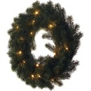 EMOS LED vianočný veniec vnútorná teplá biela časovač DCTW05 40 cm