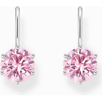 Thomas Sabo H2287-051-9 Silver dangle earrings with pink cubic zirconia