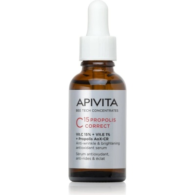 APIVITA Bee Tech Concentrates C15 Propolis Correct Serum антиоксидиращ серум за лице 30ml