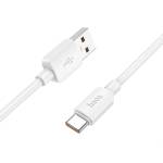 hoco. Кабел Hoco X96, USB-A към USB-C, PD, 6A, 100W, 1m, бял