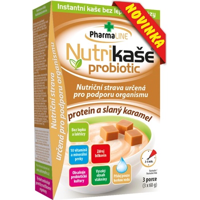 Nutrikaše probiotic protein a slaný karamel 3 x 60 g