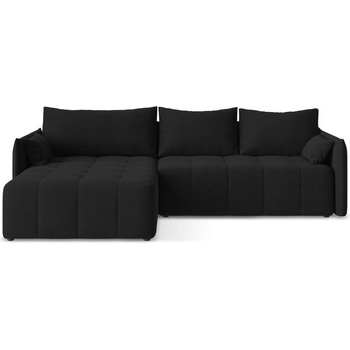 makamii Черен разтегателен ъглов диван с място за съхранение (ляв ъгъл) Moku - Makamii (MOKU_LCF_41_P1_C8)