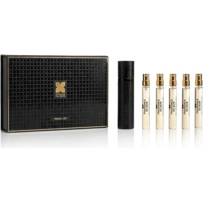 Fragrance Du Bois Travel Set Fashion Capitals Collection подаръчен комплект: Парфюм New York Intense 7, 5 ml + Парфюм London Spice 7, 5 ml + Парфюм New York 5th Avenue 7, 5 ml + Парфюм Milano 7, 5 ml + Парфюм Voyage a Paris 7, 5 ml унисекс