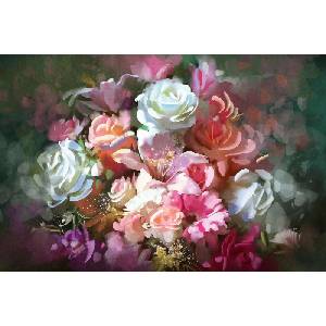 DIMEX ART Флизелинов фототапет картина - розов букет 375 x 250 см