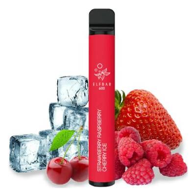 Elf Bar 600 Strawberry Raspberry Cherry Ice 20 mg 600 potáhnutí 1 ks