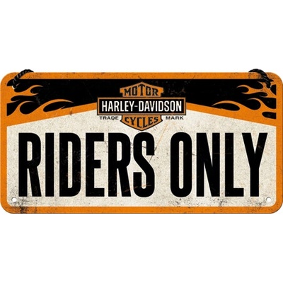 Nostalgic Art Plechová ceduľa Harley-Davidson Riders Only