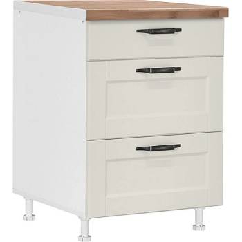 Matis Кухненски шкаф долен с три чекмеджета contempo d60 3f бежов