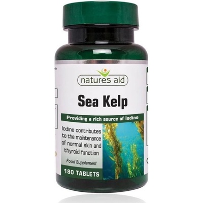 Natures Aid Jód z morského kelpu 180 tabliet