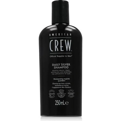 American Crew Daily Silver Shampoo 250 ml шампоан против нежелани топли нюанси за мъже
