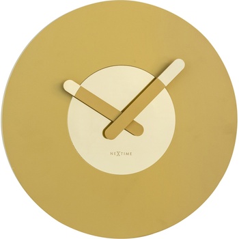 NeXtime Стенен часовник In Touch злато (3189GO)