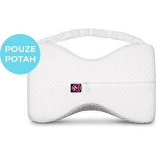 Connect it for health Polštář mezi kolena TAURUS KNEE WHITE vel. L z paměťové pěny 29x20