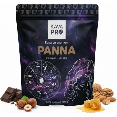 KávaPRO káva ve znamení Panna mletí moka 250 g