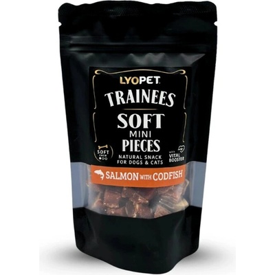 LYOPET Trainees Snack Soft Pieces Salmon with Codfish 100 g