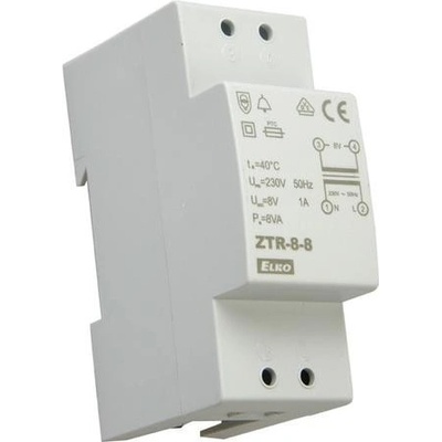ELK TRAFO ZVONK. ZTR-8-8 8V/8VA 2MOD.