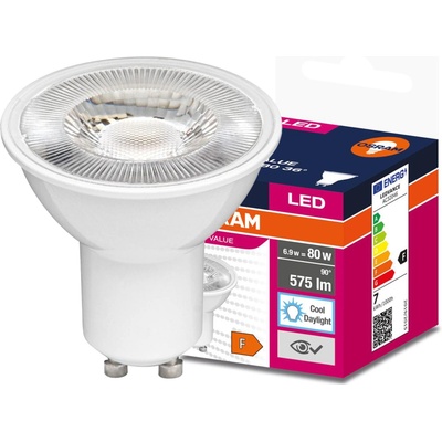 Osram VALUE PAR 16 80 36° 6.9 W/6500K GU10 studená biela