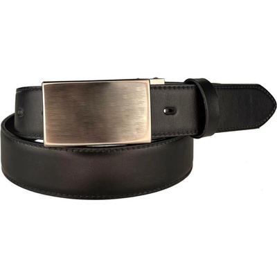 Penny Belts pánský kožený společenský opasek s plnou sponou 35-020-2PS-60 černý