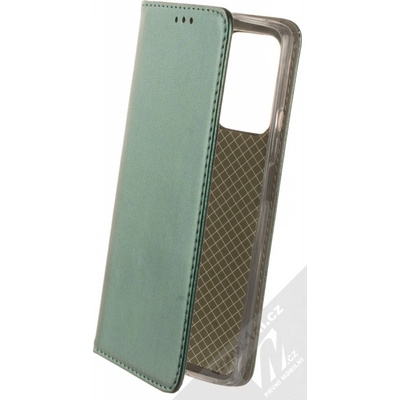 Pouzdro 1Mcz Magnetic Book flipové Xiaomi 11T, 11T Pro tmavě zelené