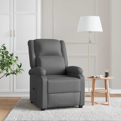 vidaXL 374122 polohovací šedé umělá kůže