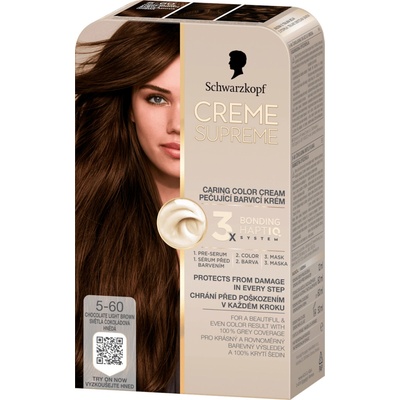 Schwarzkopf Creme Supreme 5-60 Světlá čokoládová hnědá