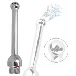 SuperLove Premium Enema Shower Nozzle Silver