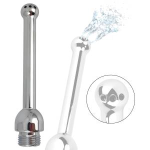SuperLove Premium Enema Shower Nozzle Silver