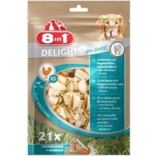 8in1 Dental Delights žvýkací kosť XS, 21 ks 252 g
