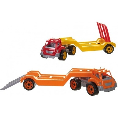 Teddies Auto kamion přepravník/odtahovka plast 65cm na volný chod