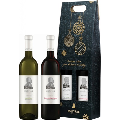 Matyšák Vánoční Set Irsai Oliver a Cabernet Sauvignon 12,75% 2 x 0,75 l (karton)