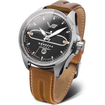 Vostok Europe NH35/325A498 Hnědý kožený řemínek