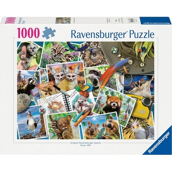 Ravensburger Пъзел Ravensburger от 1000 части - Пътепис за животинския свят (12000607)