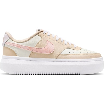 Nike Дамски маратонки Nike Court Vision Alta Leather Womens Trainers - Sand Floral