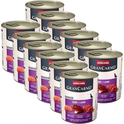 Animonda Gran Carno Original Senior hovädzie mäso a jahňa 12 x 800 g