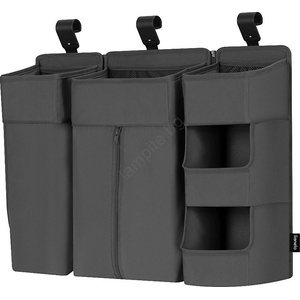 Lionelo - Органайзер за креватче 3 в 1 SIDEPOCKET сив (LN0539)
