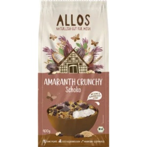 Allos Био амарант crunchy с шоколад - 400 г
