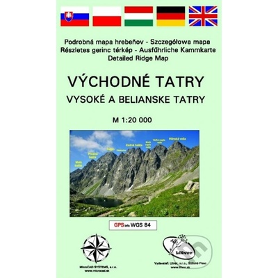 Východné Tatry - Vysoké a Belianske Tatry mapa - kolektív autorov.
