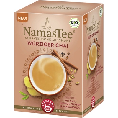 TEEKANNE Bio korenistý chai NamasTee 15 čajových vrecúšok