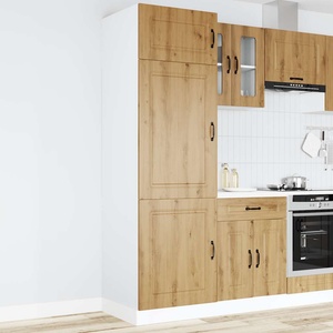 vidaXL Кухненски шкаф, Kalmar, дъб артизан, инженерно дърво (853636)