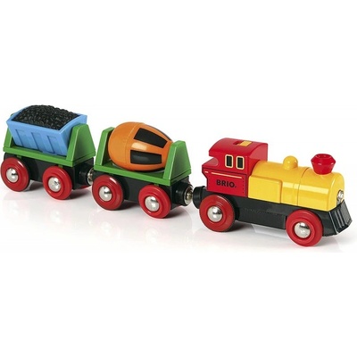 Brio 33319 Elektrická mašinka s vagónky a světly