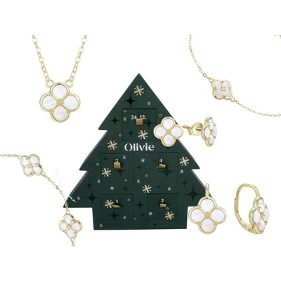 Olivie Adventní kalendář s bílou perletí TALIS GOLD 9884