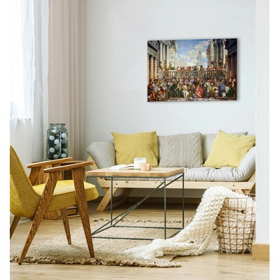 Obraz na plátne Paolo Veronese - Svadba v Káne Galilejskej - 60x90 cm