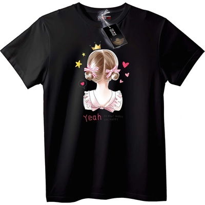 NOONEBRAND Тениска Принцеса с корона - 2XL, Black