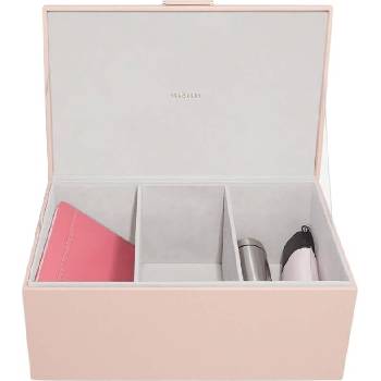 Stackers Кутия за съхранение Stackers 3 отделения розова (75642)